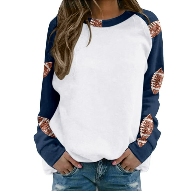 T-shirt à Manches Longues à Col Rond pour Femmes, Quotidien, Maison, Extérieur, Entraînement, Haut, Chandail Imprimé, Blouse