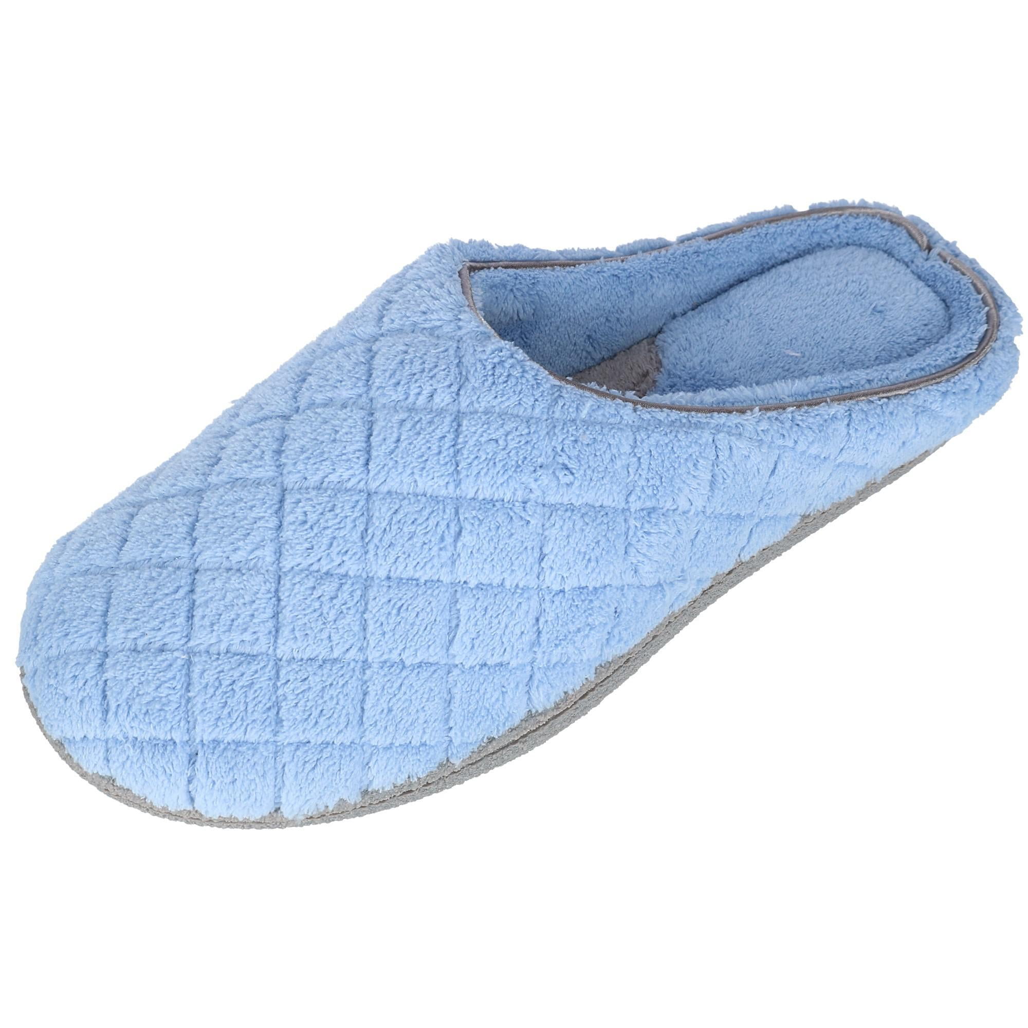 dearfoams quilted terry clog slippers