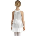 thumbnail image 4 of MSemis Girl's Tutu Skirt Leotard Sequins Hip-Hop Jazz Ballet Latin Dance Dress Jumpsuit Stage White 8, 4 of 7