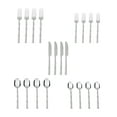 thumbnail image 2 of Mainstays Bamboo Design Stainless Steel Flatware Set, 20 Pieces, Service for 4 Adults, 2 of 23