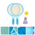 thumbnail image 2 of 1 juego de raqueta de bádminton para niños, juguetes de entrenamiento para deportes al aire libre, juego de bádminton, juguetes interactivos para padres e hijos., 2 of 8