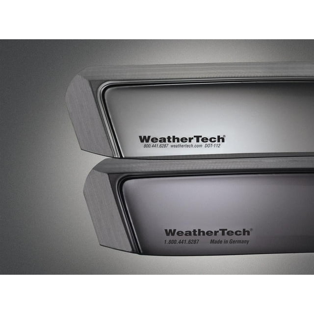 Weathertech Garde-Pluie 80766 Design Aérodynamique; dans le Canal; Fumée Sombre; Acrylique; Lot de 2