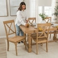 thumbnail image 4 of Bush Furniture Sterling 67W Squire Trestle Dining Table in Natural Honey Brown, 4 of 10