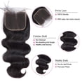 thumbnail image 3 of Extensiones de cabello humano Natural brasileño, mechones ondulados con cierre de encaje 4x4, 3/4 unidades, 3 of 5