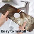 thumbnail image 6 of Xecao Funny Bald Eagle for Kitchen Sink Splash Guard Faucet Mat , Faucet Guard & Draining mat, (15" X 5.5" ), 6 of 7