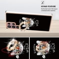 thumbnail image 3 of For Samsung Galaxy S22 Ultra 5g Electroplating Dual-side Imd Phone Case With Ring Holder(smile), 3 of 5