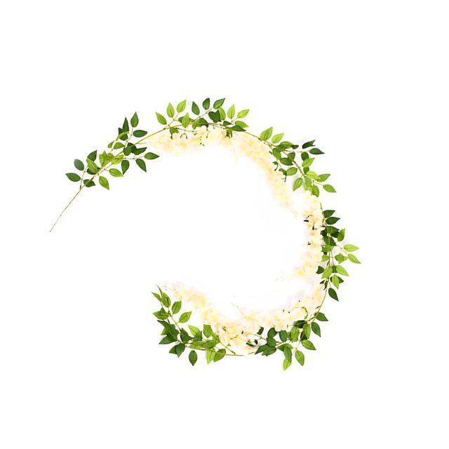 Moyic Guirnalda de flores artificiales para puerta, calcomanía de falsa, accesorios para el hogar, mano de obra fina, tamaño compacto, boda Decoración Champán 1.8 m Moyic HA084372-05