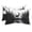 Gray, Black, White, variant on Chaise Lounge Headrest Pillow 2 Pack, Black Deer Forest Waterproof Chair Pillows with Insert & Adjustable Elastic Strap for Beach Pool Recliner, Silhouettes Animals Retro Art Outdoor Patio Pillow
