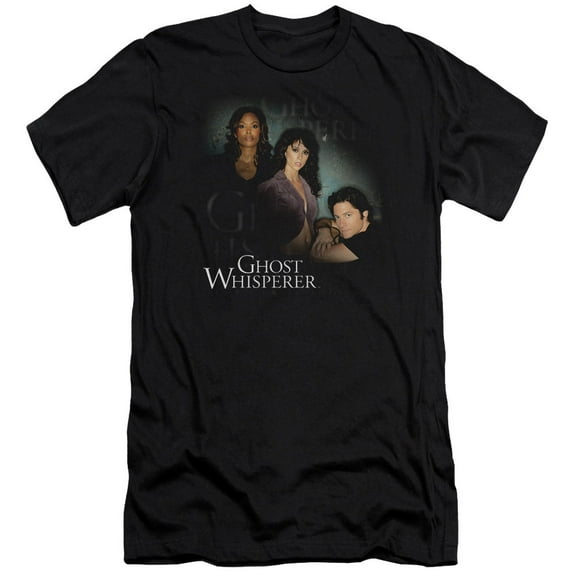 Ghost Whisperer Diagonal Cast Adult 30/1 T-Shirt Black