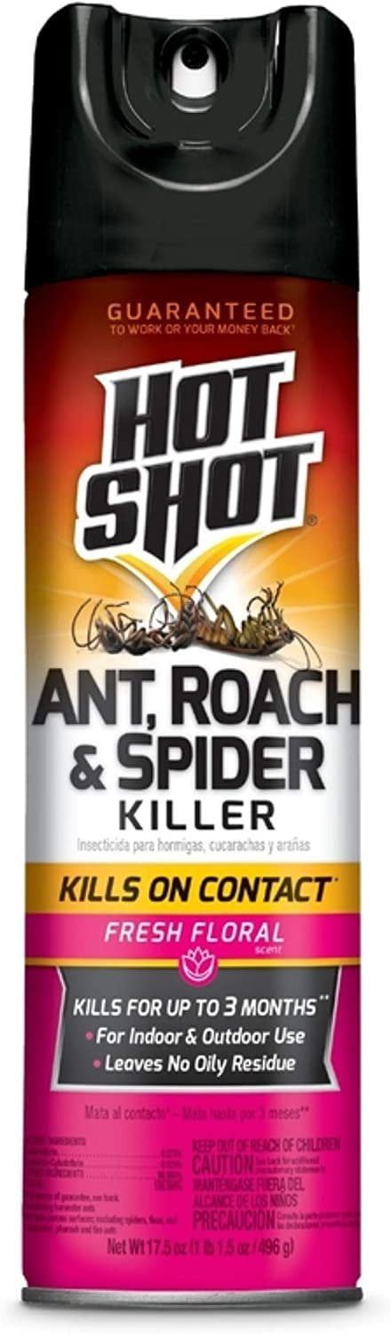 Eliminator Ant Roach And Spider Killer Spray Hot Shot Ant, Roach & Spider Killer, Kills Insects Indoors and Outdoors