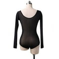 thumbnail image 5 of XChangeFun Bodycon Gauze Leotard, Short Sleeve, Black, Women's, 5 of 6