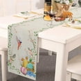 thumbnail image 4 of Binwennn Table Colorful Table Linens for Weddings Table 72 Inches Long Easter Bunny Egg Pattern Linen Print Kitchen Dining Room Insulated Decorative Placemat（G）, 4 of 6