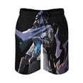 thumbnail image 2 of Valorant Omen Men's Swim Trunks Board Shorts Drawstring Elastic Waist Quick Dry Swimsuits Beach Shorts with Pockets XL, 2 of 8