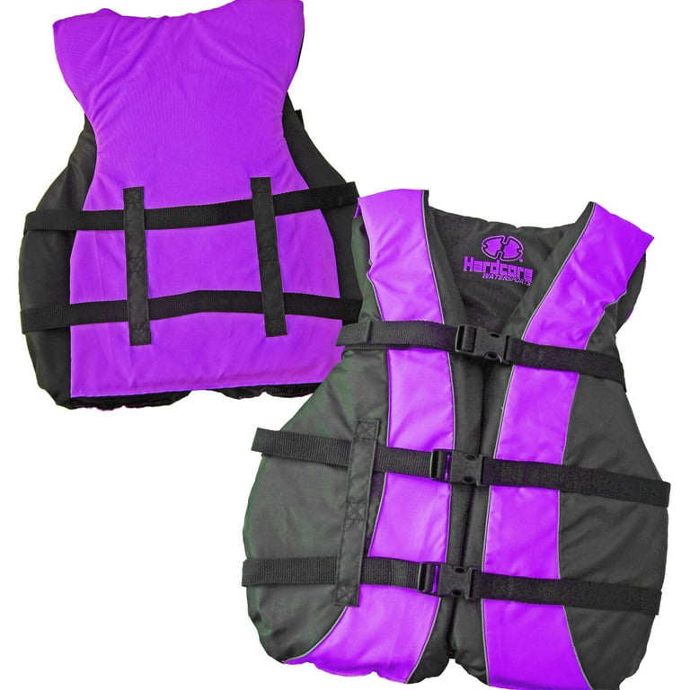 Hardcore Water Sports Type III PFD Life Jackets, 4-Pack, Adult
