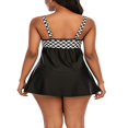 thumbnail image 5 of CNKOO Maillots de Bain pour Femmes Robe Imprimé Géométrique Culottes Maillot de Bain Deux Pièces, 5 of 5
