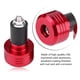 thumbnail image 4 of Par de extremos de manillar de motocicleta de aluminio Universal de 22mm, enchufe de equilibrio de peso, Rojo Jadeshay A, 4 of 8