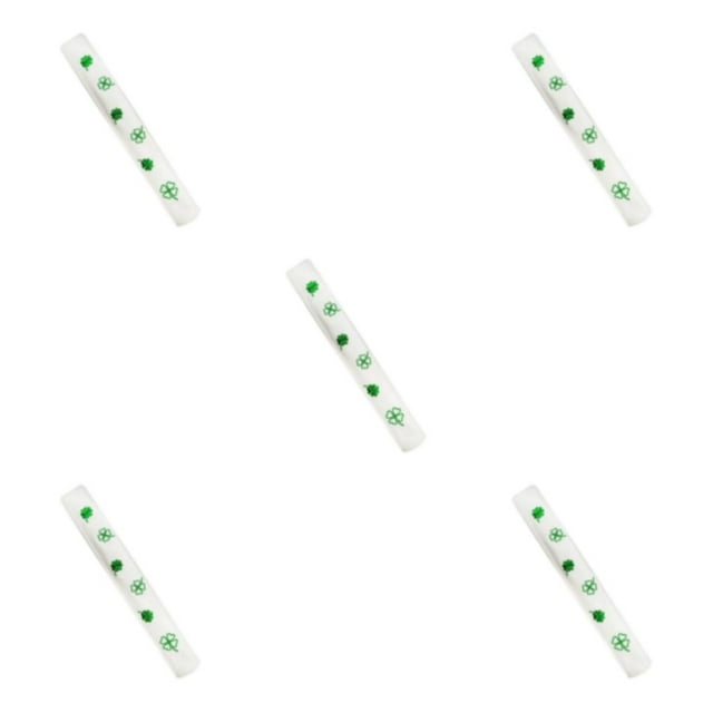 Wweixi PU Golf Alignment Stick Cover Case Holder Embroidered Premium Waterproof White 14.17x1.97 Inch 5Set