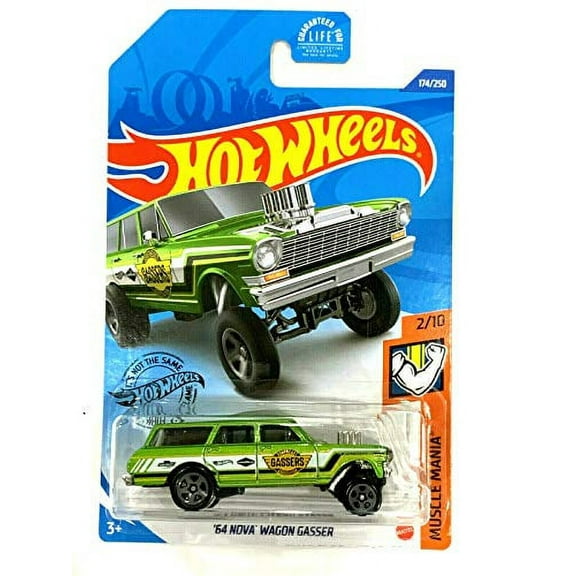 Hot Wheels '64 Nova Wagon Gasser (Green) 2020 Muscle Mania