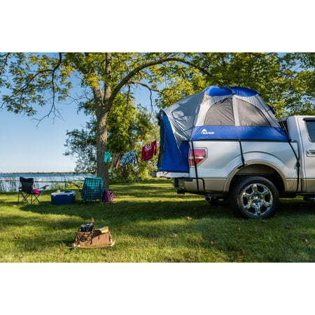 Sportz Truck 57 Series 2 Person Tent, Overall Depth - Front to Back: 69.6", Full tent ﬂoor keeps you clean from your truck and dry from the elements