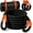 Black + orange, variant on Mxsalio50,000 LBS Heavy Duty Off-Road Recovery Kit, 1"×30' Nylon Tow Strap + 2 Pack UHMWPE Soft Shackles, Shock Absorbing Snatch Strap for Truck SUV ATV Jeep Snow Mud Mountain Rescue