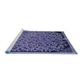 thumbnail image 2 of Ahgly Company Machine Washable Indoor Rectangle Abstract Blue Modern Area Rugs, 7' x 10', 2 of 4