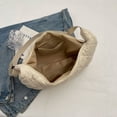 thumbnail image 3 of Bolso de mensajero acolchado con forma de media luna para mujer, bolso escolar versátil para estudiantes, 3 of 8
