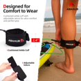 thumbnail image 4 of Leash para Tabla de Surf Abahub Premium 10 pies Verde 7 mm de Grosor, 4 of 7