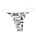 thumbnail image 3 of Gibobby Ropa interior sexy para mujer Tangas sexis para el Día de San Valentín para mujer, bragas sexuales con espalda en T, correas elásticas de cintura(Gris,CH), 3 of 5