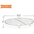 thumbnail image 2 of GFDYREE Grilles de Cuisson Vapeur de 7,5 Pouces, Grille de Refroidissement Ronde en Acier Inoxydable, Ensemble de 2, Multi-Usage pour Friteuse à Air Chaud, Autocuiseur, Lavable au Lave-Vaisselle, 2 of 7