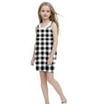 thumbnail image 3 of AUNVITO Girls Backless Sleeveless Strappy Plaid Dress with Pockets, 3 of 5
