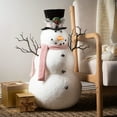 thumbnail image 3 of 28"H Sullivans Christmas Cheerful Snowman Figurine, Multicolor, 3 of 4