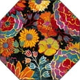 thumbnail image 1 of Unique Loom Lyon Floral Garden Area Rug 5' x 5' Octagon Black/Yellow, 1 of 1