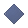 thumbnail image 2 of Cateissary Tapete de con aislamiento térmico, plato, almohadilla para olla, posavasos cuadrado, mantel Individual antideslizante, Protector de Mostrada gris azul Cateissary HA067180-10, 2 of 6