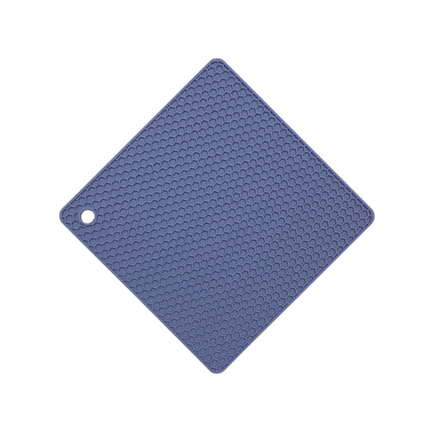 Alfombrilla aislante para mesa Wosthever mantel individual antideslizante reutilizable lavable Mostrada gris azul HA067180-10