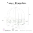 thumbnail image 4 of Furniture of America Carriage Kids Twin Metal Bed, White, 4 of 11