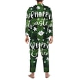 thumbnail image 7 of Salouo Happy Easter Print Button-Front Long Sleeve Pajama Set for Men, Soft 2Pjs Men's Long Sleeve Sleepwear -Large, 7 of 7