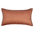 thumbnail image 2 of Pemberly Row 20x36" Velvet and Solid Cotton King Sham in Terracotta Orange, 2 of 6