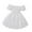 White, variant on Toddler Girl Dress Kids Short Sleeve Tulle Ruffles Solid Princess Wedding Party Tutu Dress Girl Dresses Brown 18-24Months