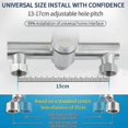 thumbnail image 5 of Exquisite Stainless Steel Kitchen Faucets Hot And Cold Wall Mounted Tap Mixer Extendable Sink Cranes Gourmet Rotary Single Lever Balcony_Perfect Gift, 5 of 5
