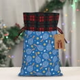 thumbnail image 5 of Rocae Tennis Print Christmas Drawstring Linen Gift Bag with Drawstrings Treat Bag Goody Present Bags for Christmas Party Favor, 5 of 8