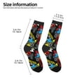 thumbnail image 2 of Honeii Monster Car Print Children's Colorful Socks,Unisex Kids and Toddlers' Cushioned Sock,Kids Athletic Crew Socks,for Everyday Wear and Sports, 2 of 5