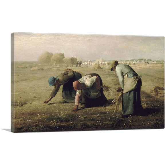 ARTCANVAS The Gleaners 1857 Canvas Art Print by Jean-Francois Millet - Size: 26" x 18" (0.75" Deep)