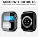 thumbnail image 4 of Paquete de 2 Estuches con Protector de Pantalla de Vidrio Templado para Apple Watch Series 9/8/7 41 mm, JZK Slim Guard Parachoques Cubierta Protectora de PC Dura de Cobertura Completa Estuche Delgado, 4 of 4