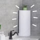 thumbnail image 1 of Estante organizador de baño giratorio multifunción, estante de almacenamiento de encimera, estante de almacenamiento de cosméticos, carrito de ducha d , 3 niveles blanco BLESIY Estante Triángulo Giratorio, 1 of 8