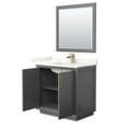 thumbnail image 6 of Wyndham Collection Wcf414136s-Qtz-Unsm34 Strada 36" Free Standing Single Basin Vanity Set, 6 of 7