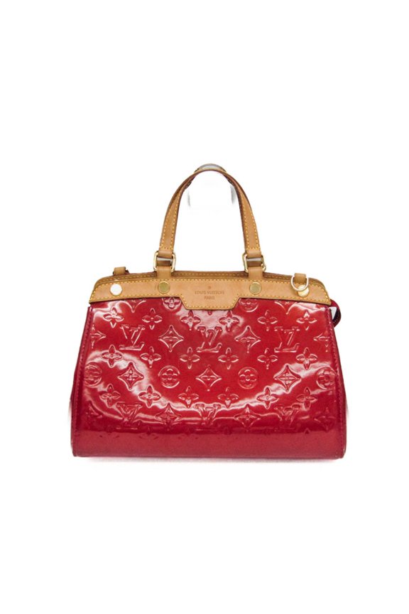 Pre-Owned Louis Vuitton Monogram Vernis Blair PM M91623 Women's Handbag Pomme D'amour (Good)