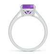 thumbnail image 2 of ANGARA Natural 2.2 Ct. Amethyst Solitaire Ring in 14K White Gold for Women (Ring Size: 12), 2 of 9