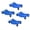 2 Pairs Blue 2500lbs, variant on Kojooin Two-Piece Car Pallet Truck Set, Maximum Load Capacity 5000 Lbs, Anti-Slip Design, with 3.5-Inch Swivel Steel Wheels, Dimensions 24x15 Inches, Heavy-Duty Wheeled Pallet Truck