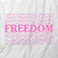 thumbnail image 2 of Freedom Pink T-Shirt | Patriotic American White Tee Gift, 2 of 5