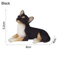 thumbnail image 2 of Splihome Real Life Sitting Chihuahua Highly Detailed Garden Decoration Black, 2 of 6